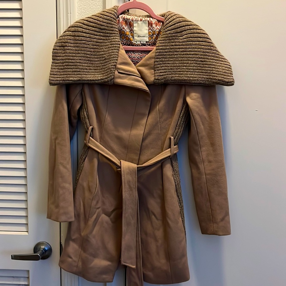 Anthropologie Wool Overcoat
